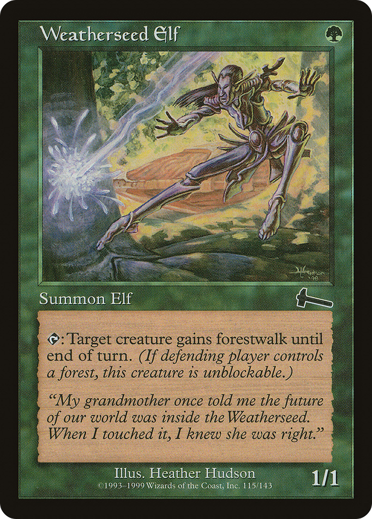 Weatherseed Elf (ULG-115) [Urza's Legacy] Foil MTG Single Wizards of the Coast
