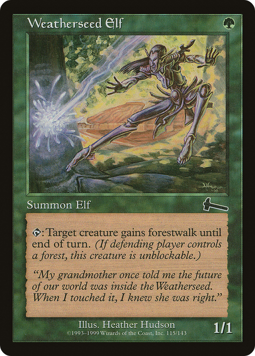 Weatherseed Elf (ULG-115) [Urza's Legacy] Foil MTG Single Wizards of the Coast