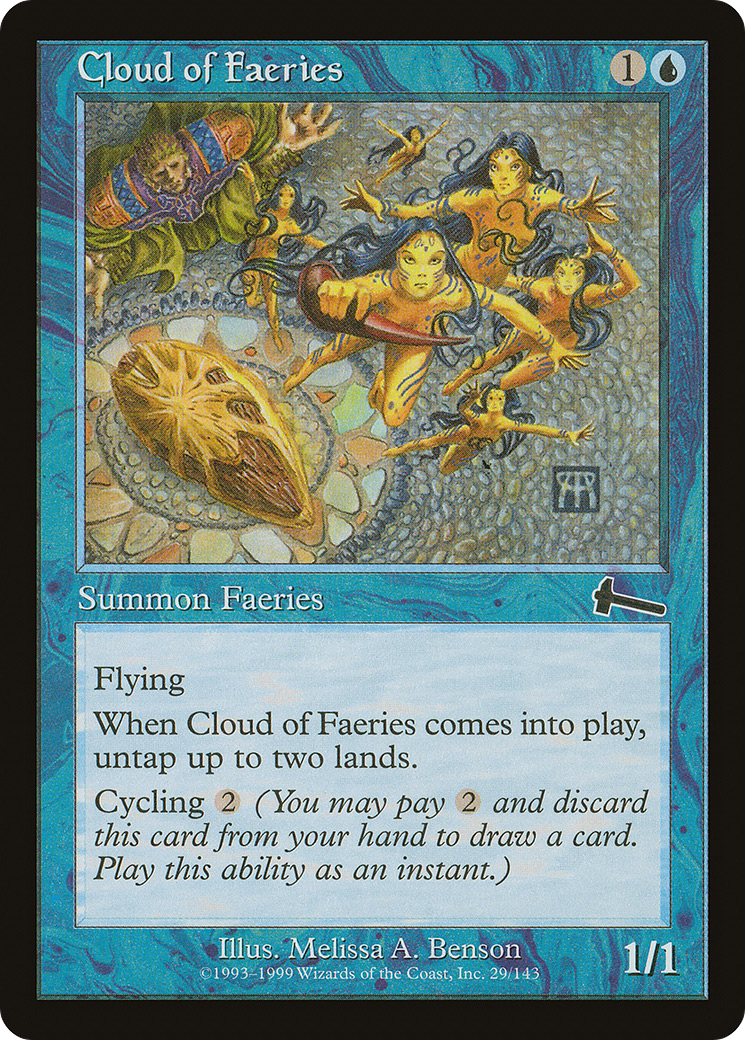 Cloud of Faeries (ULG-029) [Urza's Legacy] Foil MTG Single Wizards of the Coast