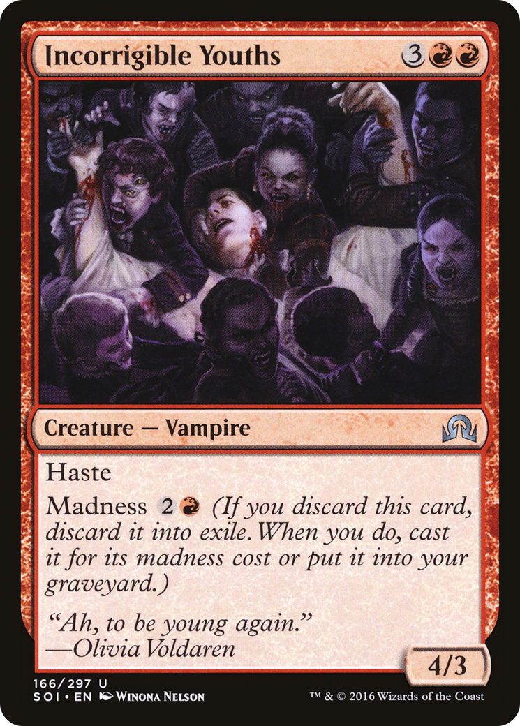 Incorrigible Youths (SOI-166) [Shadows over Innistrad] Foil MTG Single Wizards of the Coast
