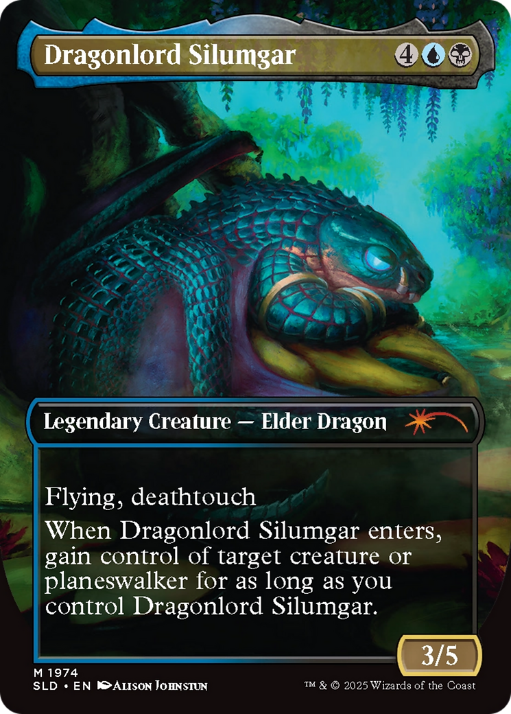 Dragonlord Silumgar (SLD-1974) [Secret Lair] Drop (Borderless) MTG Single Wizards of the Coast