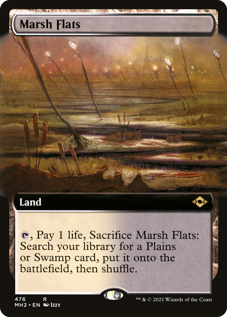 Marsh Flats (MH2-476) [Modern Horizons 2] (Extended Art) MTG Single Modern Horizons 2