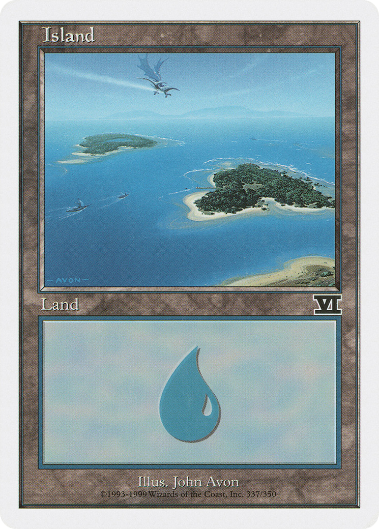 Island (337) (6ED-337) [Classic Sixth Edition] MTG Single Wizards of the Coast