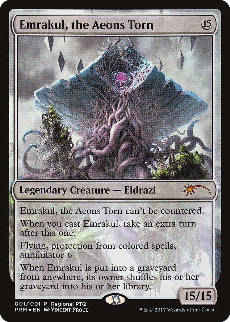 Emrakul, the Aeons Torn (PTP-001) [Misc] Pro Tour Promos Foil MTG Single Wizards of the Coast
