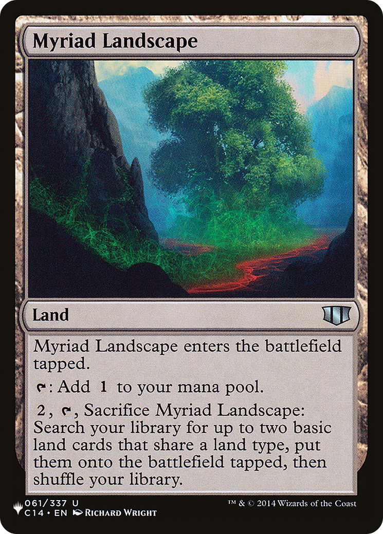Myriad Landscape (LIST-C14-61) [Mystery Booster] The List MTG Single Wizards of the Coast