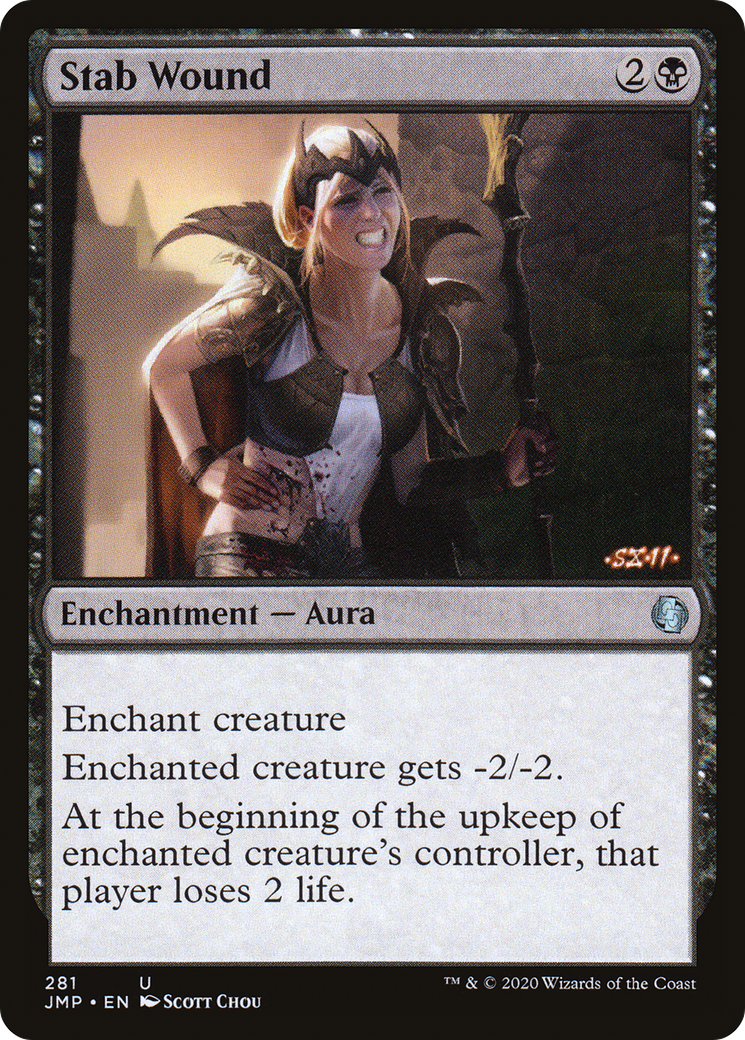 Stab Wound (JMP-281) [Jumpstart] MTG Single Wizards of the Coast