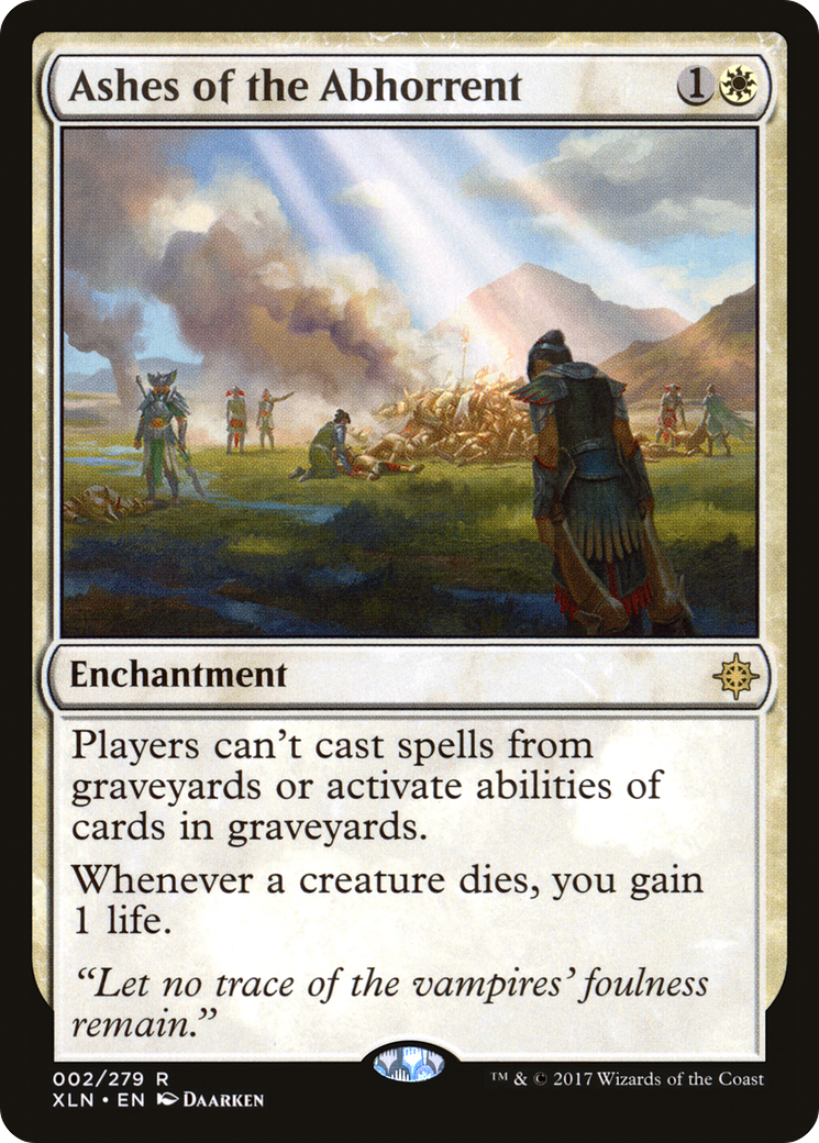Ashes of the Abhorrent (XLN-002) [Ixalan] MTG Single Wizards of the Coast