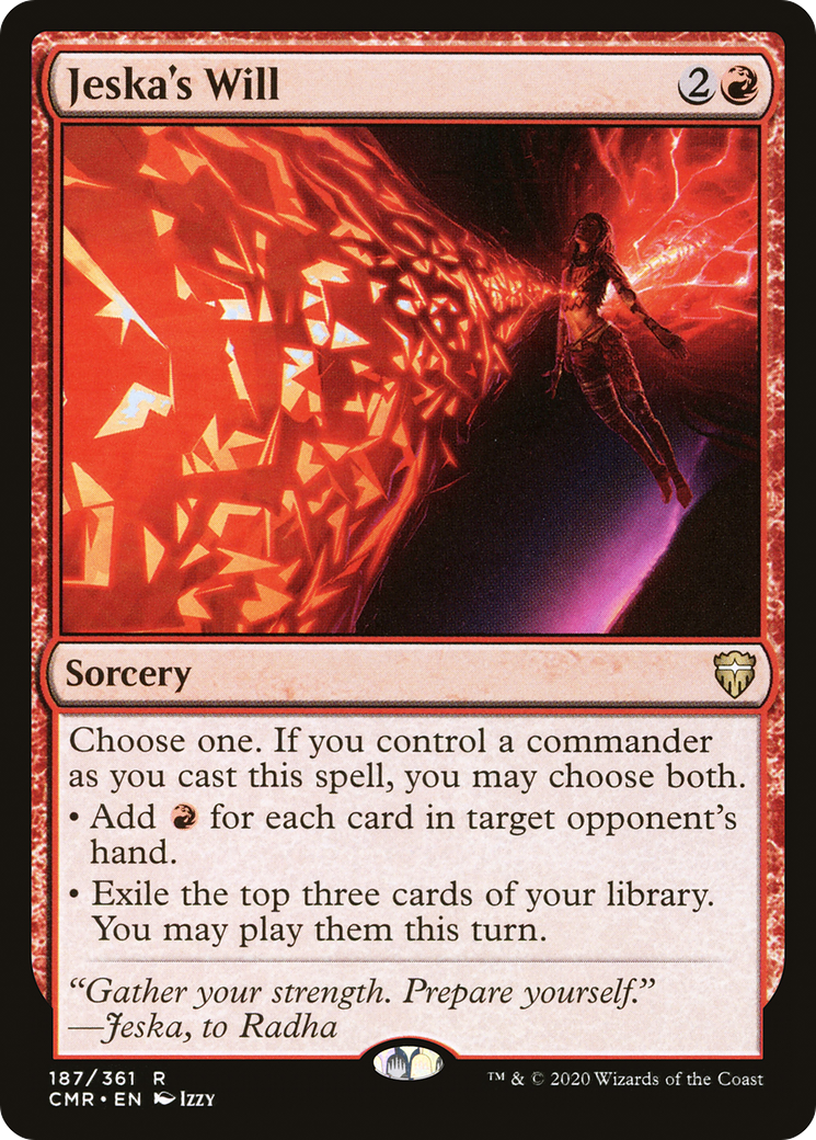 Jeska's Will (CMR-187) [Commander Legends] Foil MTG Single Wizards of the Coast