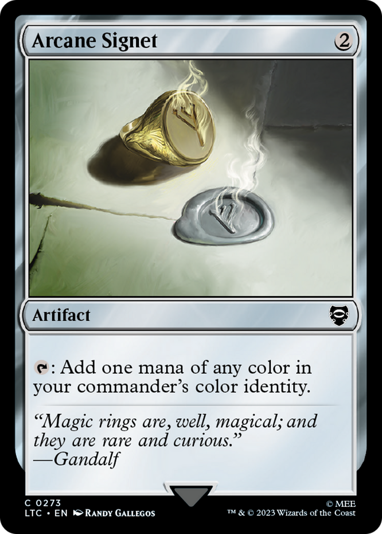 Arcane Signet (LTC-273) [Tales of Middle-earth Commander] MTG Single Wizards of the Coast