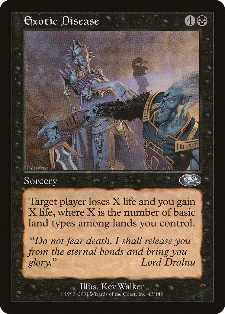 Exotic Disease (PLS-043) [Planeshift] Foil MTG Single Wizards of the Coast