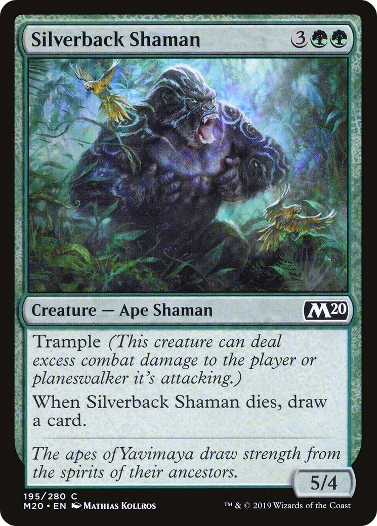 Silverback Shaman (M20-195) [Core Set 2020] Foil MTG Single Wizards of the Coast