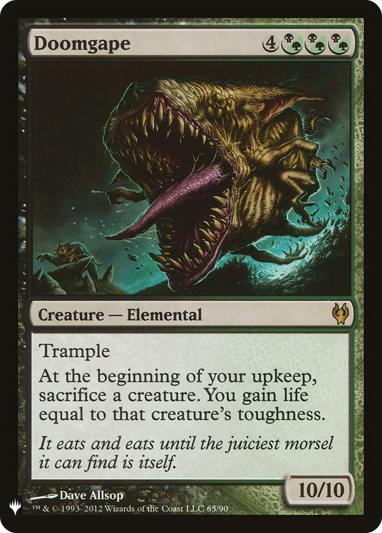 Doomgape (LIST-DDJ-65) [Mystery Booster] The List MTG Single Wizards of the Coast
