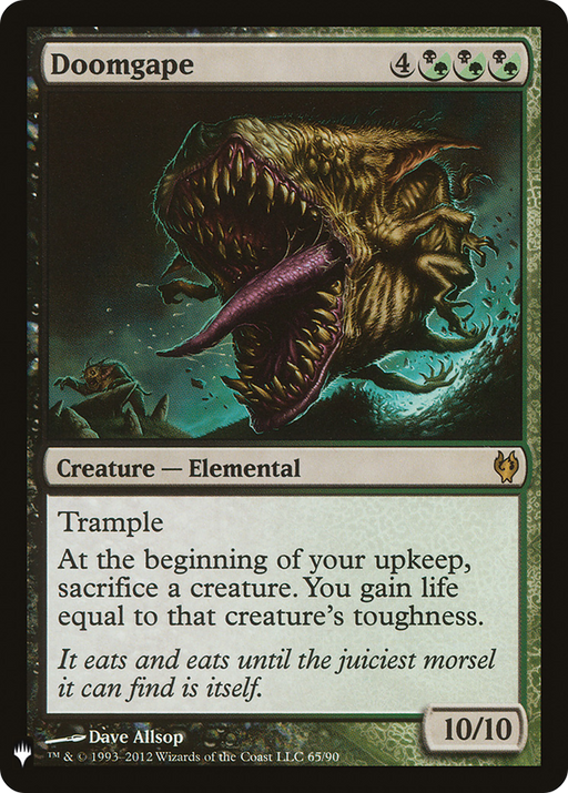 Doomgape (LIST-DDJ-65) [Mystery Booster] The List MTG Single Wizards of the Coast