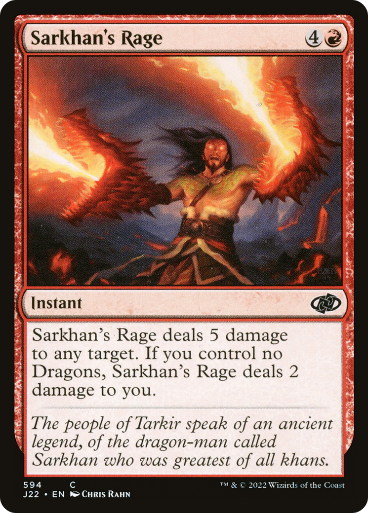 Sarkhan's Rage (J22-594) [Jumpstart 2022] MTG Single Wizards of the Coast