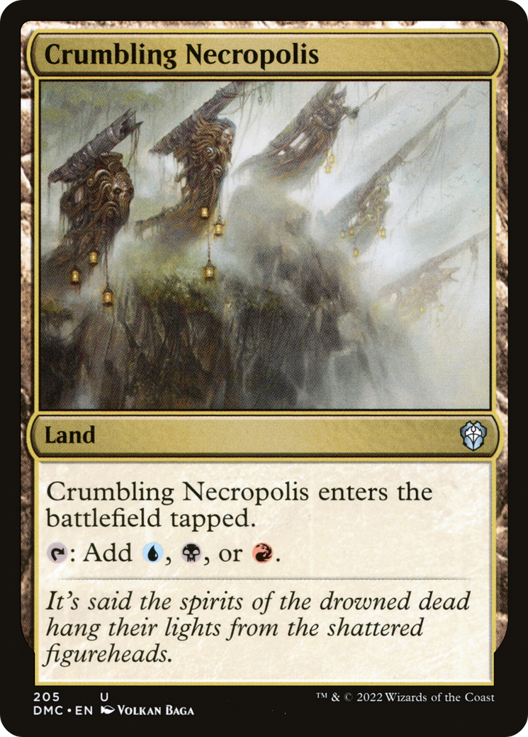 Crumbling Necropolis (DMC-205) [Dominaria United Commander] MTG Single Wizards of the Coast