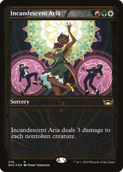 Incandescent Aria (Gilded Foil) (SNC-376) [Streets of New Capenna] (Showcase) Foil MTG Single Wizards of the Coast