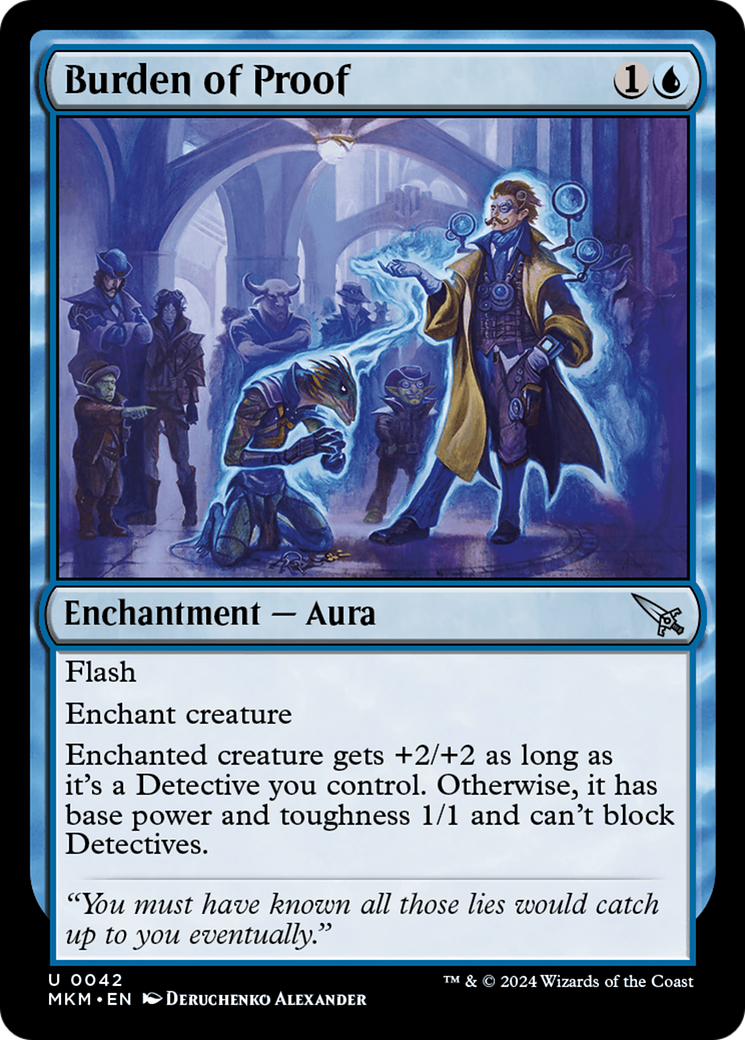 Burden of Proof (MKM-042) [Murders at Karlov Manor] Foil MTG Single Wizards of the Coast