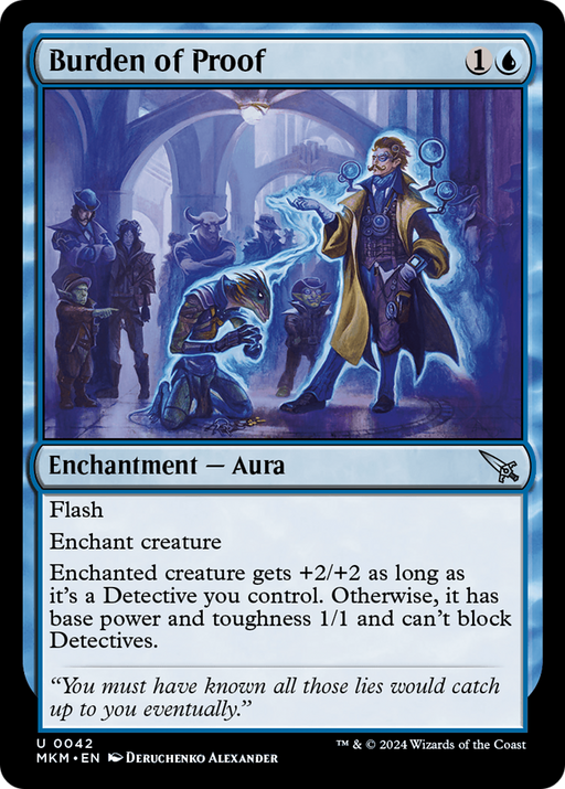Burden of Proof (MKM-042) [Murders at Karlov Manor] Foil MTG Single Wizards of the Coast