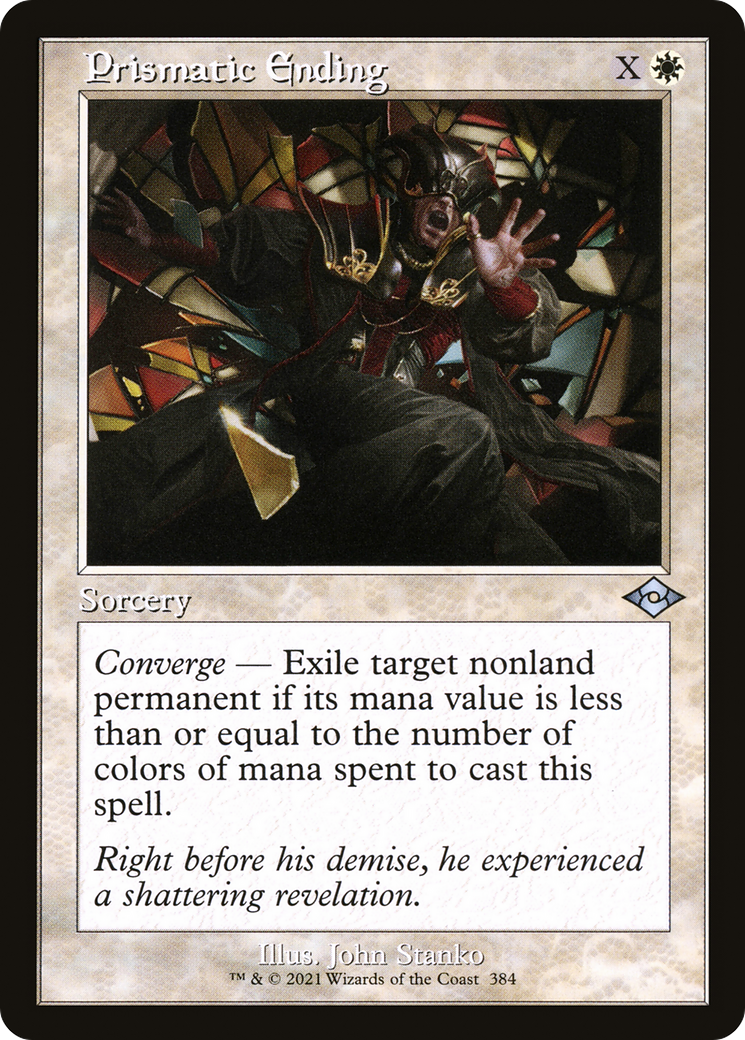 Prismatic Ending (MH2-384) [Modern Horizons 2] Foil MTG Single Wizards of the Coast