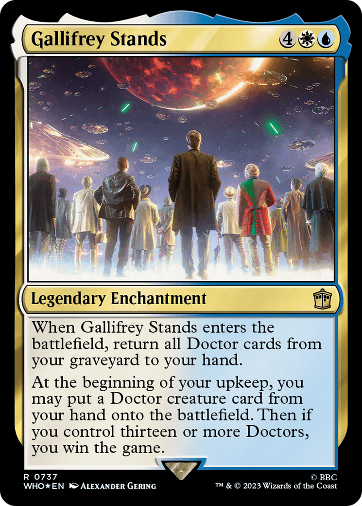 Gallifrey Stands (Surge Foil) (WHO-737) [Doctor Who] Foil MTG Single Wizards of the Coast