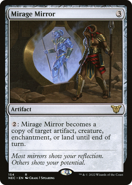 Mirage Mirror (NEC-154) [Neon Dynasty Commander] MTG Single Wizards of the Coast