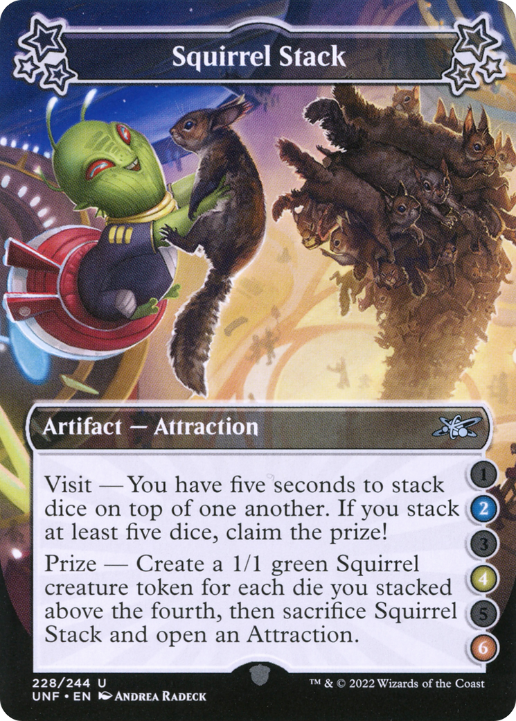 Squirrel Stack (2-4-6) (UNF-228) [Unfinity] Foil MTG Single Wizards of the Coast