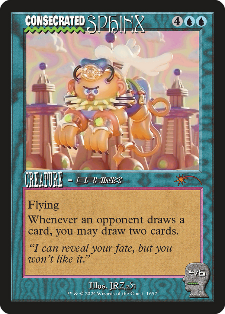 Consecrated Sphinx (1657) (SLD-1657) [Secret Lair] Drop MTG Single Wizards of the Coast