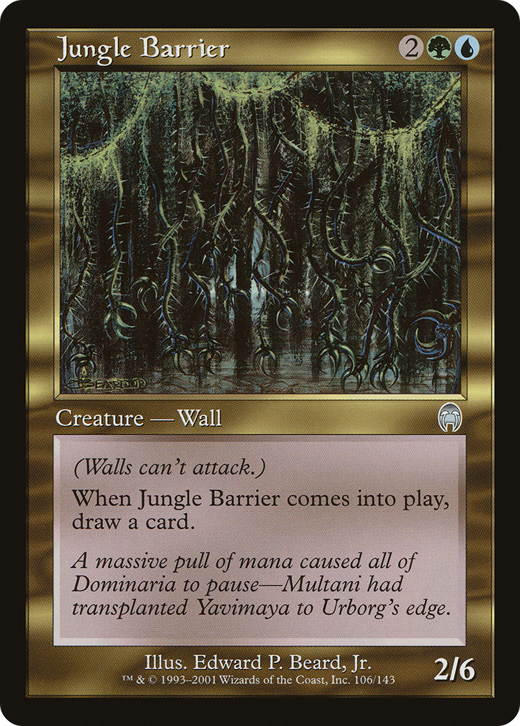 Jungle Barrier (APC-106) [Apocalypse] MTG Single Wizards of the Coast