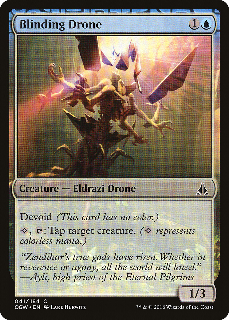 Blinding Drone (OGW-041) [Oath of the Gatewatch] Foil MTG Single Wizards of the Coast