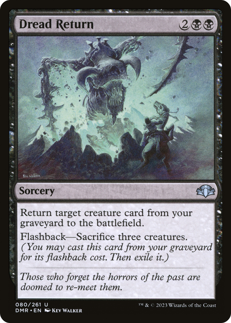 Dread Return (DMR-080) [Dominaria Remastered] MTG Single Wizards of the Coast