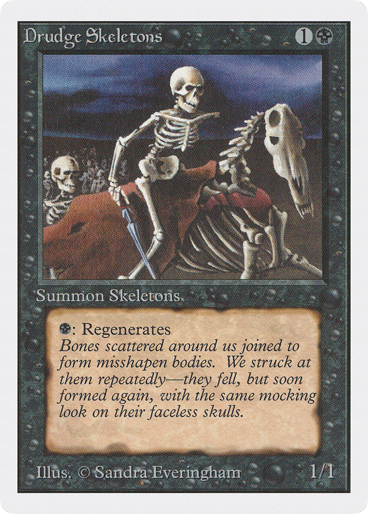 Drudge Skeletons (2ED-107) [Oldschool] Unlimited Edition MTG Single Wizards of the Coast