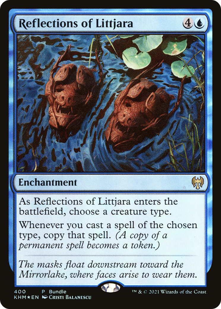 Reflections of Littjara (KHM Bundle) (UMP-400) [Kaldheim] Foil MTG Single Wizards of the Coast