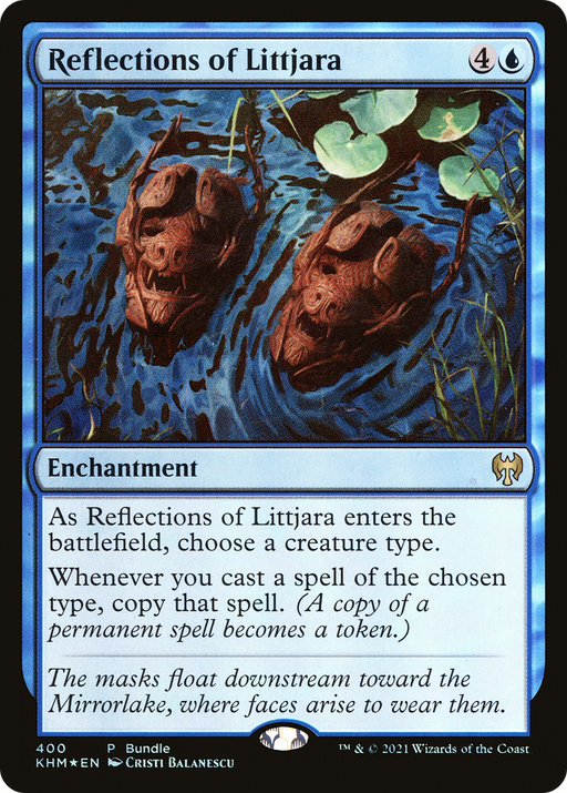 Reflections of Littjara (KHM Bundle) (UMP-400) [Kaldheim] Foil MTG Single Wizards of the Coast