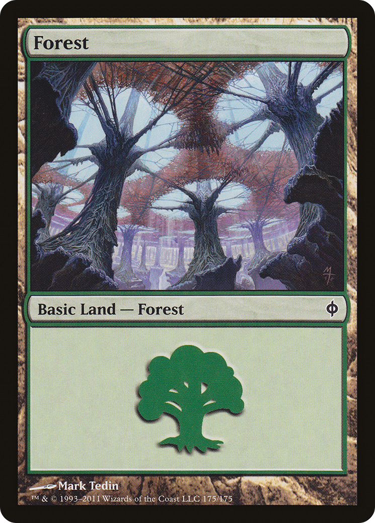 Forest (NPH-175) [New Phyrexia] Foil MTG Single Wizards of the Coast