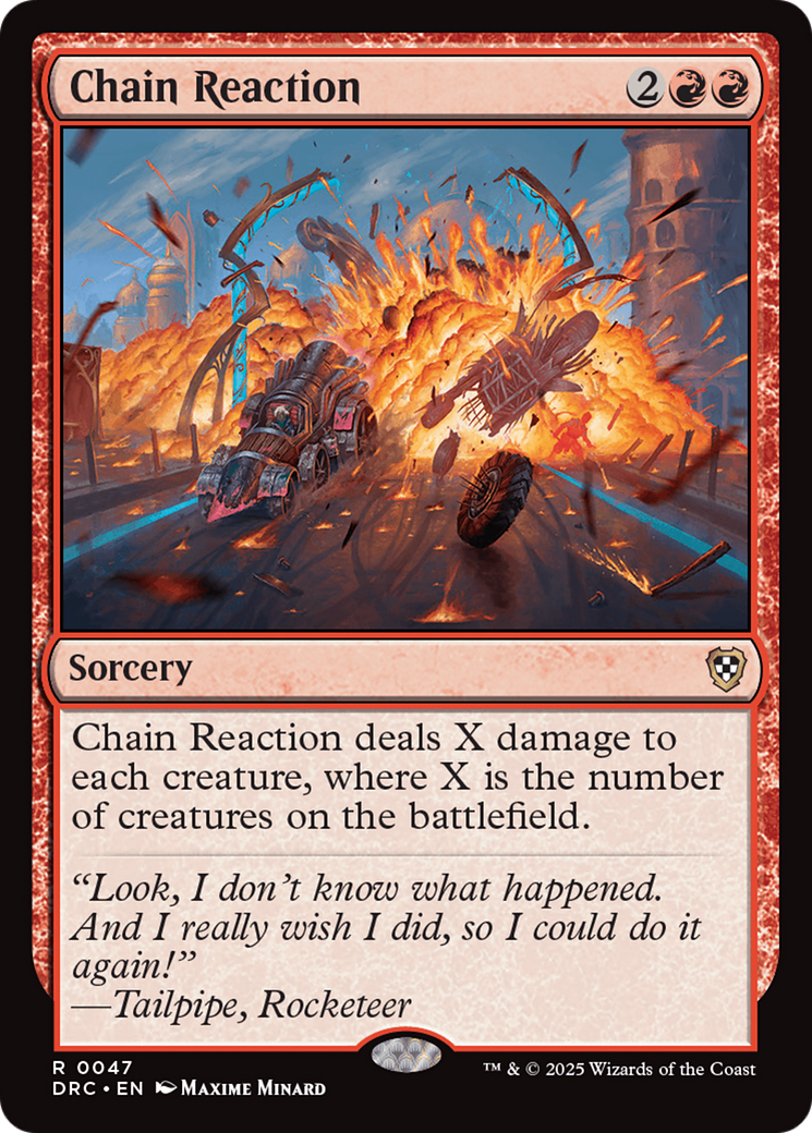 Chain Reaction (DRC-047) [Commander: Aetherdrift] MTG Single Wizards of the Coast