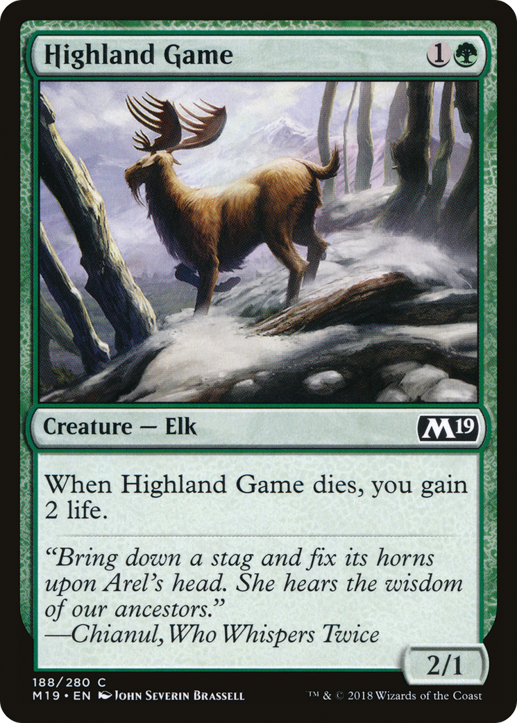Highland Game (M19-188) [Core Set 2019] Foil MTG Single Wizards of the Coast