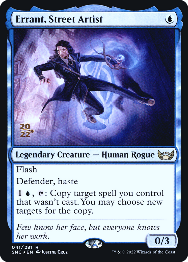Errant, Street Artist (PRE-41S) [Streets of New Capenna Promos] Foil MTG Single Wizards of the Coast
