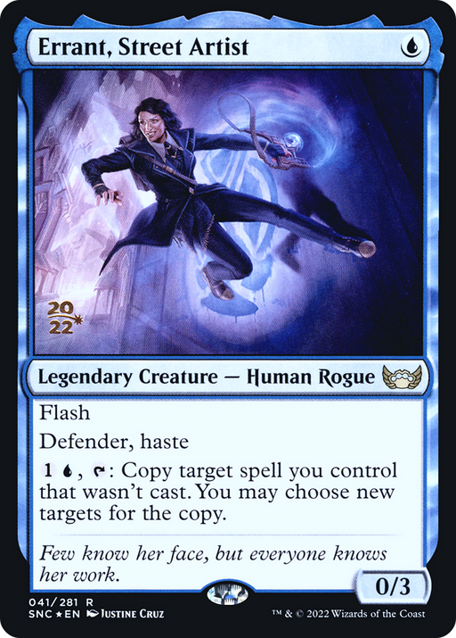 Errant, Street Artist (PRE-41S) [Streets of New Capenna Promos] Foil MTG Single Wizards of the Coast