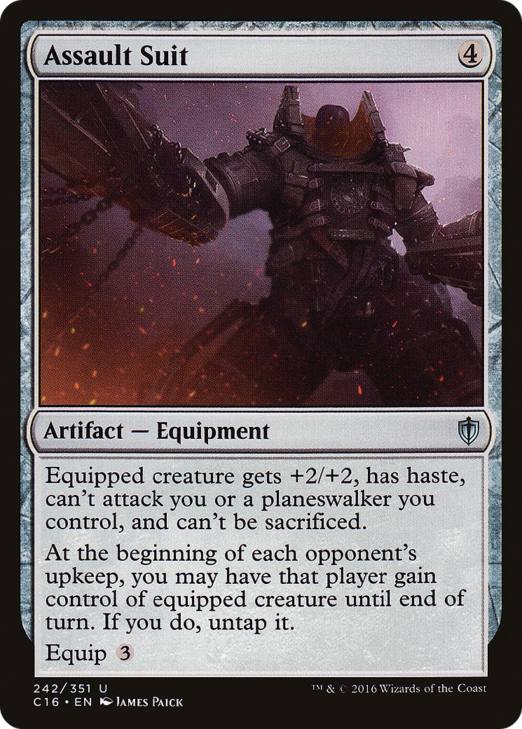 Assault Suit (C16-242) [Commander 2016] MTG Single Wizards of the Coast