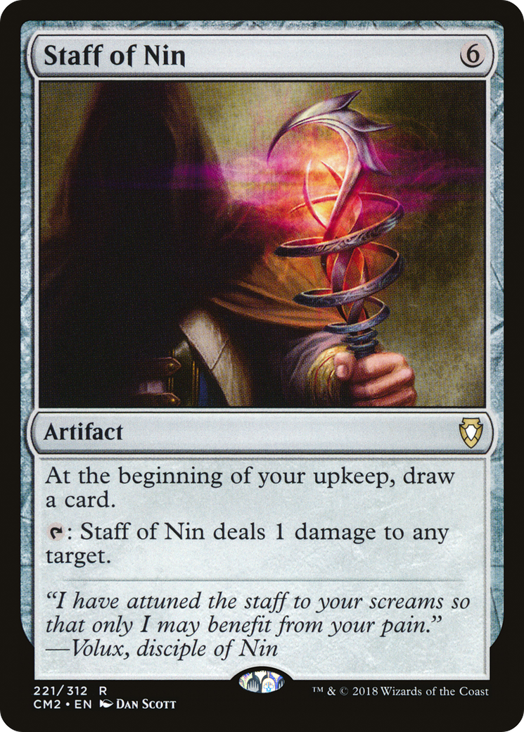 Staff of Nin (CM2-221) [Commander Anthology Volume II] MTG Single Wizards of the Coast
