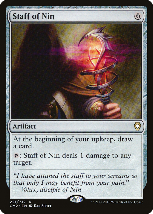 Staff of Nin (CM2-221) [Commander Anthology Volume II] MTG Single Wizards of the Coast