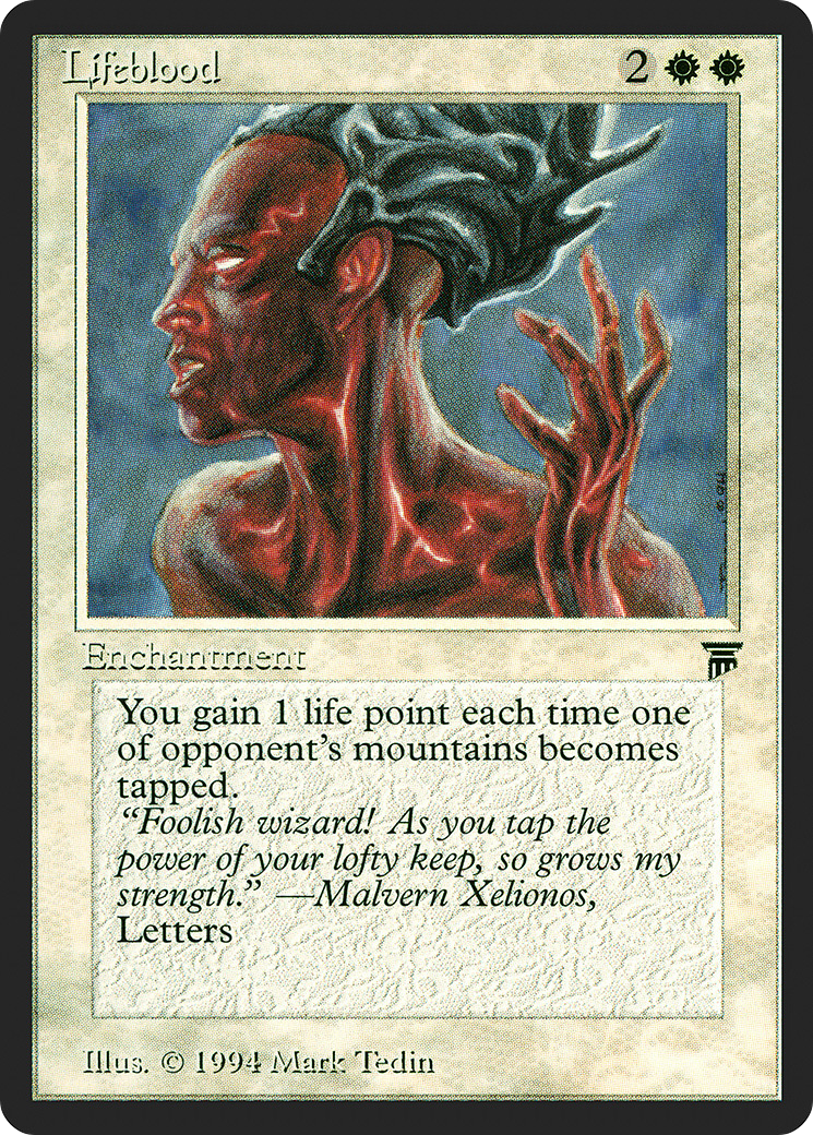 Lifeblood (LEG-027) [Oldschool] Legends MTG Single Wizards of the Coast