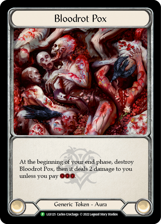Bloodrot Pox // Frailty [LGS125 // LGS126] (Promo)  Cold Foil Flesh And Blood Single Flesh And Blood   