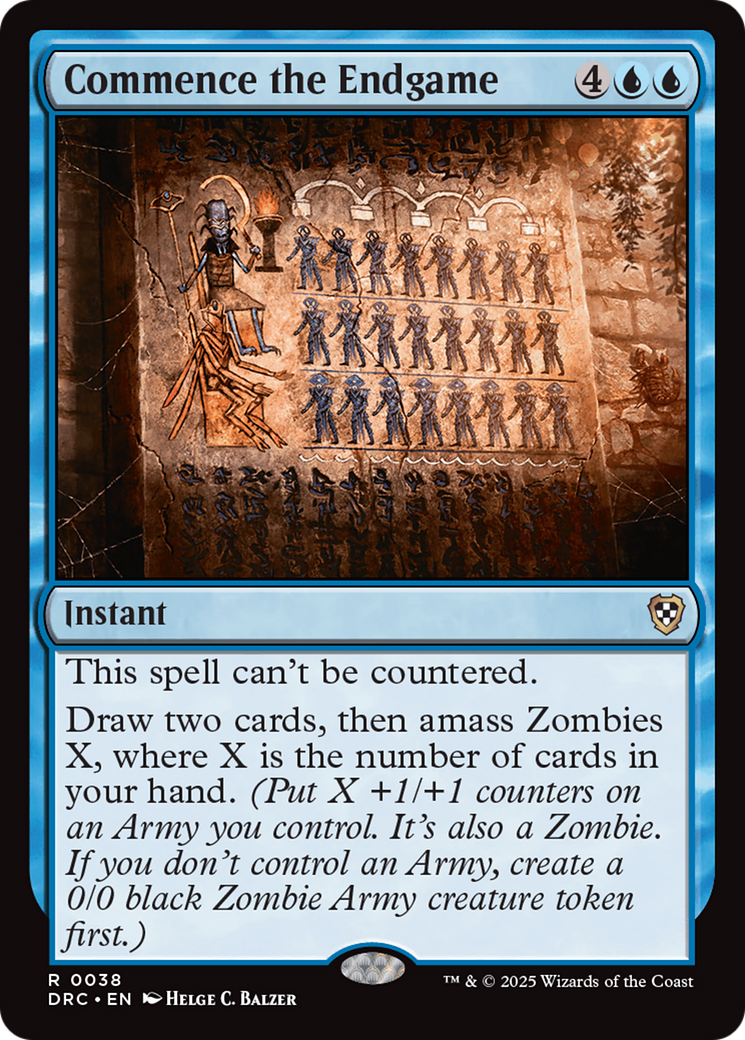 Commence the Endgame (DRC-038) [Commander: Aetherdrift] MTG Single Wizards of the Coast