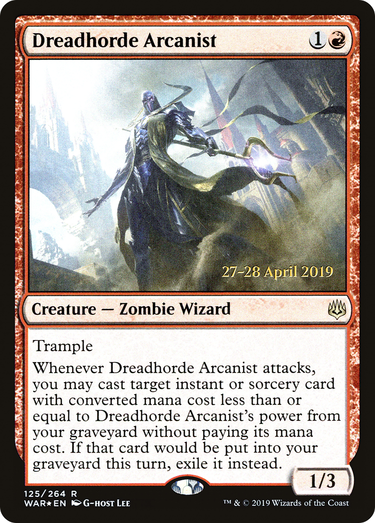 Dreadhorde Arcanist (PRE-125) [War of the Spark Promos] Foil MTG Single Wizards of the Coast