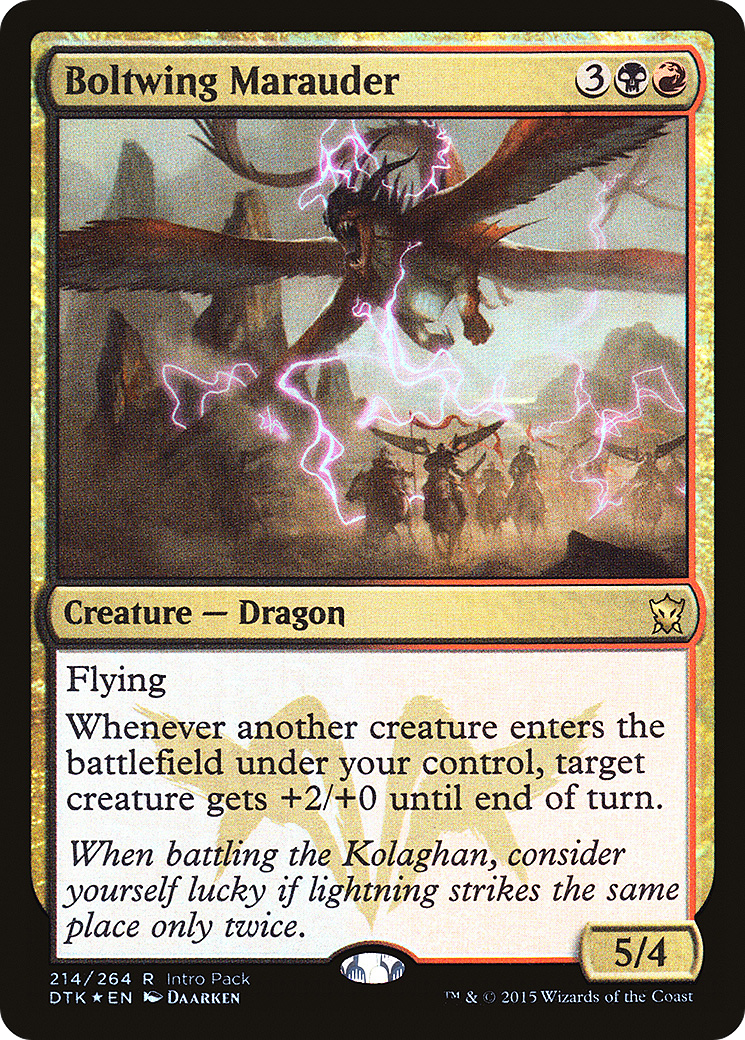 Boltwing Marauder (UMP-214) [Dragons of Tarkir Promos] Foil MTG Single Wizards of the Coast