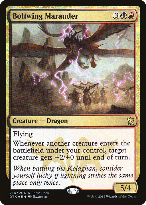 Boltwing Marauder (UMP-214) [Dragons of Tarkir Promos] Foil MTG Single Wizards of the Coast
