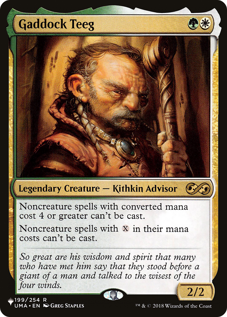 Gaddock Teeg (LIST-199/254) [Mystery Booster] The List MTG Single Wizards of the Coast