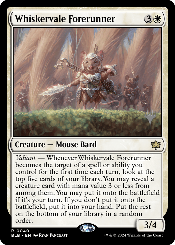 Whiskervale Forerunner (PPBLB-040) [Bloomburrow Promos] MTG Single Wizards of the Coast