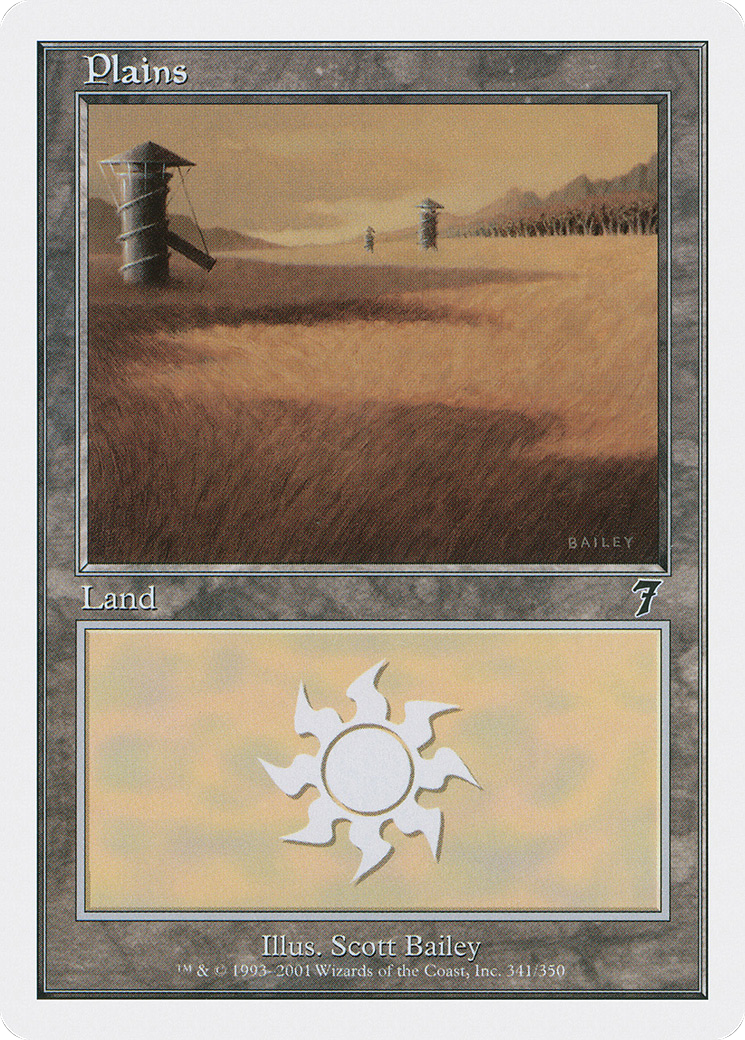 Plains (341) (7ED-341) [7th Edition] MTG Single Wizards of the Coast